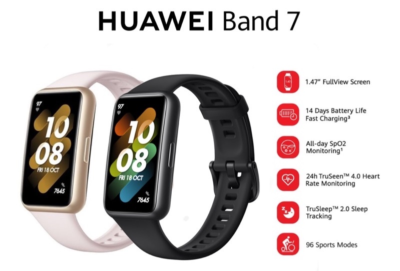 HUAWEI BAND 7 Smartwatch All-day SpO2 Monitoring 1.47 FullView