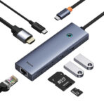 Baseus HDMI 4K@60Hz + 2xUSB 3.0 1xPD +RJ45 SD / TF3.0 Hub Adapter