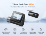 70mai Dash Cam A200 with Rear Cam - Image 2
