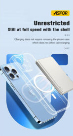 Aspor A381 Wireless Magnetic Portable Mini 5000mAh Power Bank - Image 5