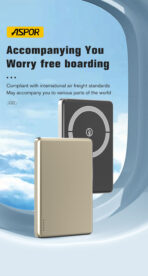 Aspor A381 Wireless Magnetic Portable Mini 5000mAh Power Bank - Image 4
