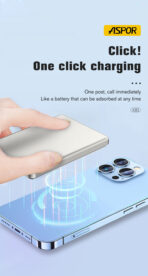Aspor A381 Wireless Magnetic Portable Mini 5000mAh Power Bank - Image 7