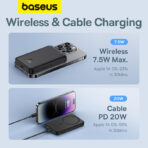 Baseus 20W 5000mAh Power Bank Magnetic Mini Wireless - Image 6