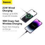 Baseus 20W 10000 Magnetic Bracket Wireless Power Bank - Image 5