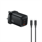 Green Lion G-Charge Series 45W Dual Port Wall Charger with Type C Cable