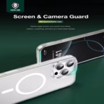 Green Lion Sense Crystal Clear Magsafe Case for iPhone 16 Pro - Image 4