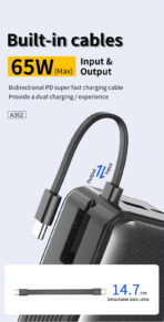 Aspor A362 65W 20000mAh Power Bank - Image 4
