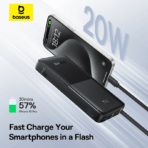 Baseus Bipow 2 20W 10000mah Digital Display Power Bank - Image 3