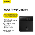Baseus Blade H1 100W 20000 Laptop Portable Power Bank - Image 2