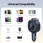 Baseus PrimeTrip VR2 30W Car Charger with Retractable Type-C Cable - Image 5