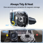 Baseus PrimeTrip VR2 30W Car Charger with Retractable Type-C Cable - Image 3