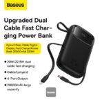 Baseus Qpow 2 22.5W 10000mAh Dual Cable Power Bank - Image 2