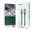 Green Lion LED Braided USB-C to Lightning Cable