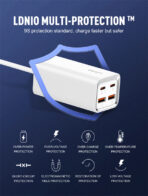 LDNIO A4610C 65W Multi-ports Desktop Charging Station - Image 3