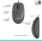 Logitech M100 Wired Mouse - Image 2