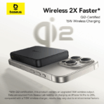 Baseus EnerFill FM12 22.5W 10000mAh Qi2 Magnetic Power Bank - Image 3