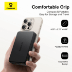 Baseus EnerFill FM12 22.5W 10000mAh Qi2 Magnetic Power Bank - Image 4