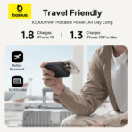 Baseus EnerFill FM12 22.5W 10000mAh Qi2 Magnetic Power Bank - Image 5