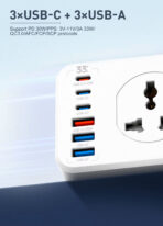 LDNIO SC10610C Power Extension Cord - UK Plug - Image 4