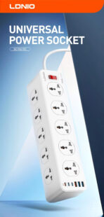 LDNIO SC10610C Power Extension Cord - UK Plug - Image 8