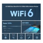 TP-Link Archer VX1800V AX1800 Dual Band Wifi 6 VDSL/ADSL Modem Router - Image 4