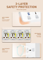 LDNIO SC4408C 2500W Power Socket - Image 8