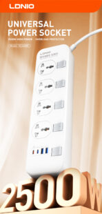 LDNIO SC4408C 2500W Power Socket - Image 5