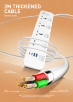 LDNIO SC4408C 2500W Power Socket - Image 3