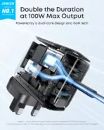 Anker 100W 3 Ports Smart Display Charger - B121B - Image 3
