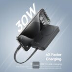 Baseus Magnetic Mini 30W 10000 Wireless Power Bank with Type-C Cable - Image 2