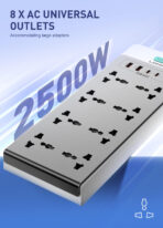 LDNIO SC4 65W GaN 13-in-1 Power Strip - Image 2