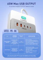 LDNIO SC4 65W GaN 13-in-1 Power Strip - Image 3