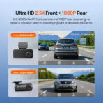 70mai Dash Cam A410 Neo Set with Rearcam - Image 8