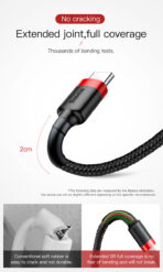 Baseus Cafule Type C 3A Fast Charging Data Cable - 1M - Image 9