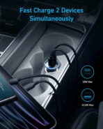 Anker 323 Dual Port 52.5W Car Charger - A2735H11 - Image 3