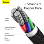 Baseus 20W High Density Braided Type-C to Lightning Data Cable - 2M - Image 3