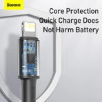 Baseus 20W High Density Braided Type-C to Lightning Data Cable - 2M - Image 4