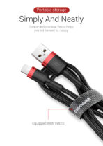 Baseus Cafule Lightning Fast Charging Data Cable - 1M - Image 4